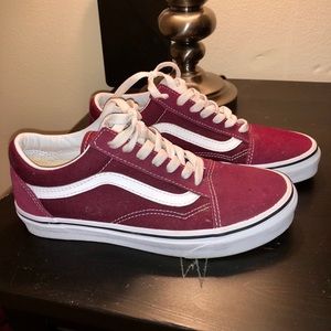 Old Skool Vans - Burgundy